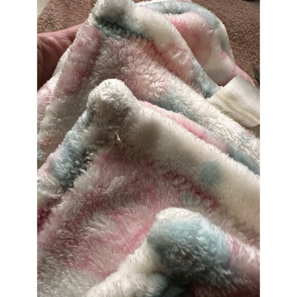 Baby Essentials Vtg Pink Roses Flowers Floral Security Baby Blanket Fleece 30” - Picture 9 of 16